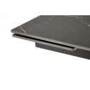 Стол обеденный HALMAR VITORINO черный мрамор/черный 160-220/90